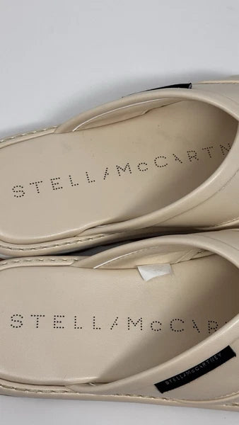 Stella McCartney Women’s Sneakelyse Twist Cream Sandals Size 10 US / 40 EU