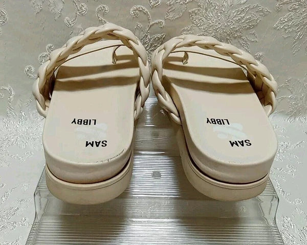 Sam & Libby Women's Braided Footbed Sandals Size 9.5