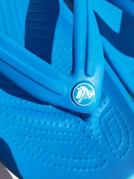 Crocs Iconic Women's Size 11 Comfort Flip Flop Style Sandal Teal Blue Thong