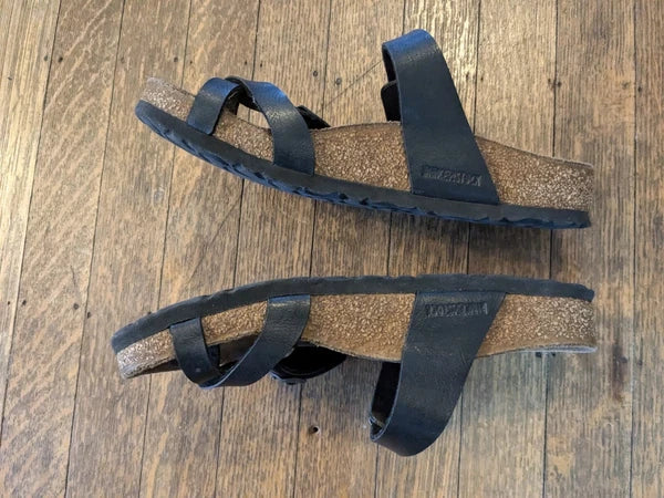 Birkenstock Mayari Graceful Pearl Black Regular Size 38 Made Germany Buckle