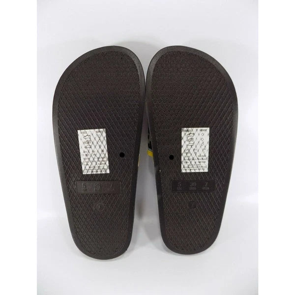 Wide Fit Sandals Flat Slide Size 5 Womens Animal Print Low Shoes Beach Holiday