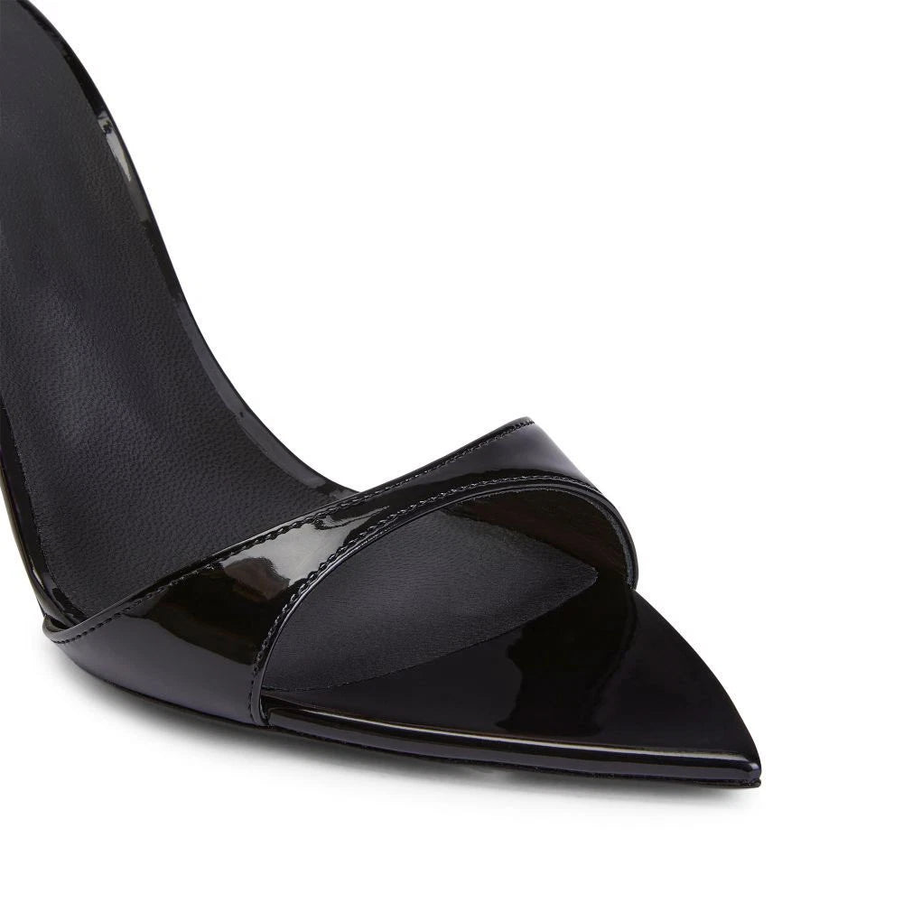 Women's High Heel Pointed Open Toe Mules Slides Sandals Dress Party Shoes Ladies