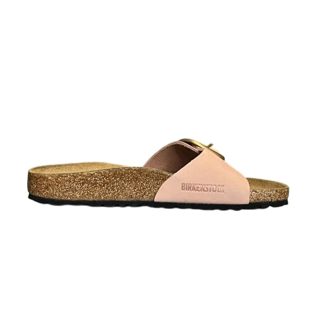 Birkenstock Madrid Big Buckle Women's Pink Leather Slide Sandals 7 Slip On
