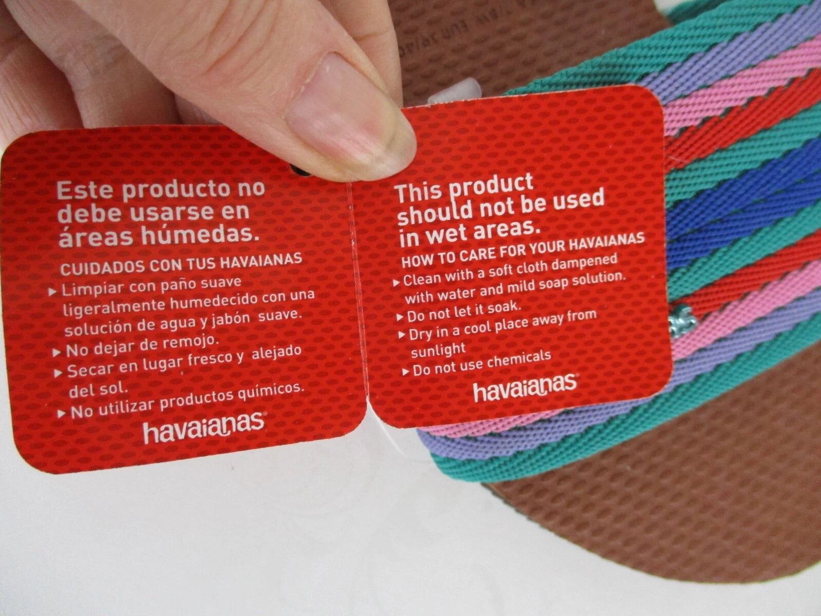 NWT Havaianas You Malta Slide Sandals in Multicolor Stripe size 7/8