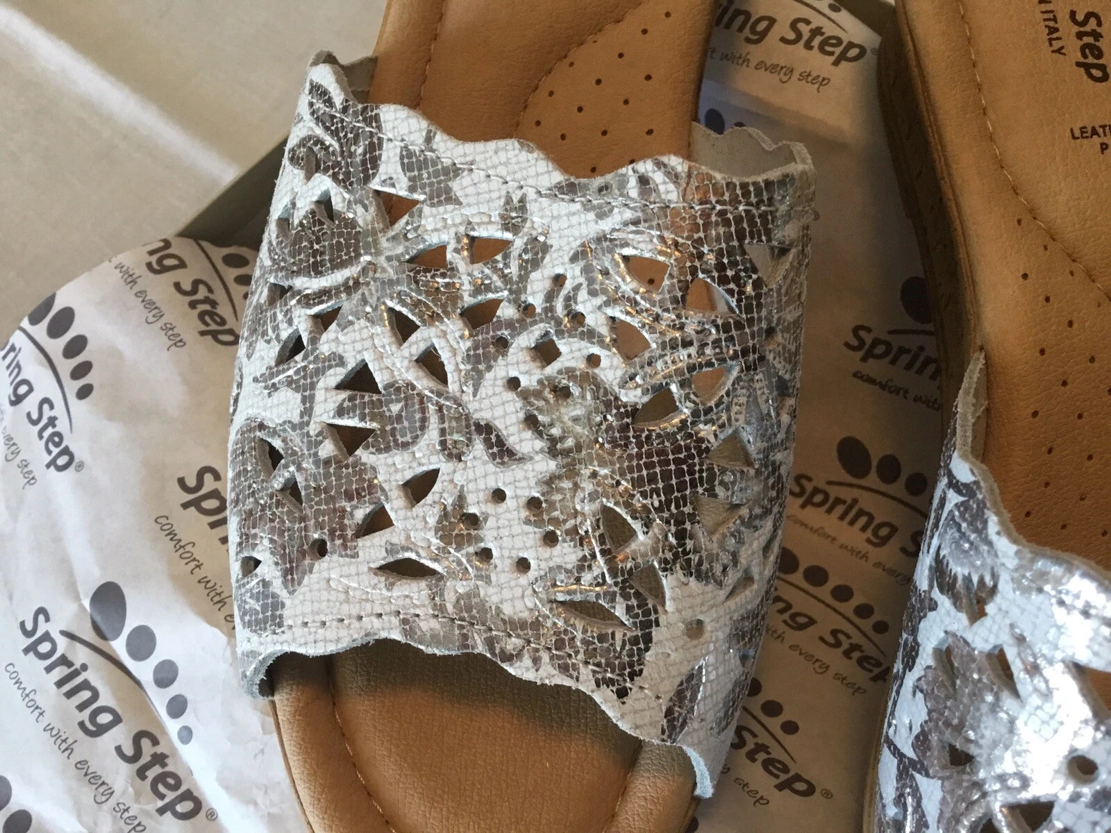 Women’s Springstep ESTELLA Fashion Wedge Slide Sandals Sz 9 New