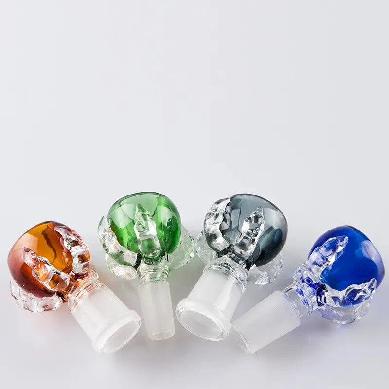 14mm Male Dragon Claw Style Glass Bowl Heavy Slide Head Piece For Hookah Bong