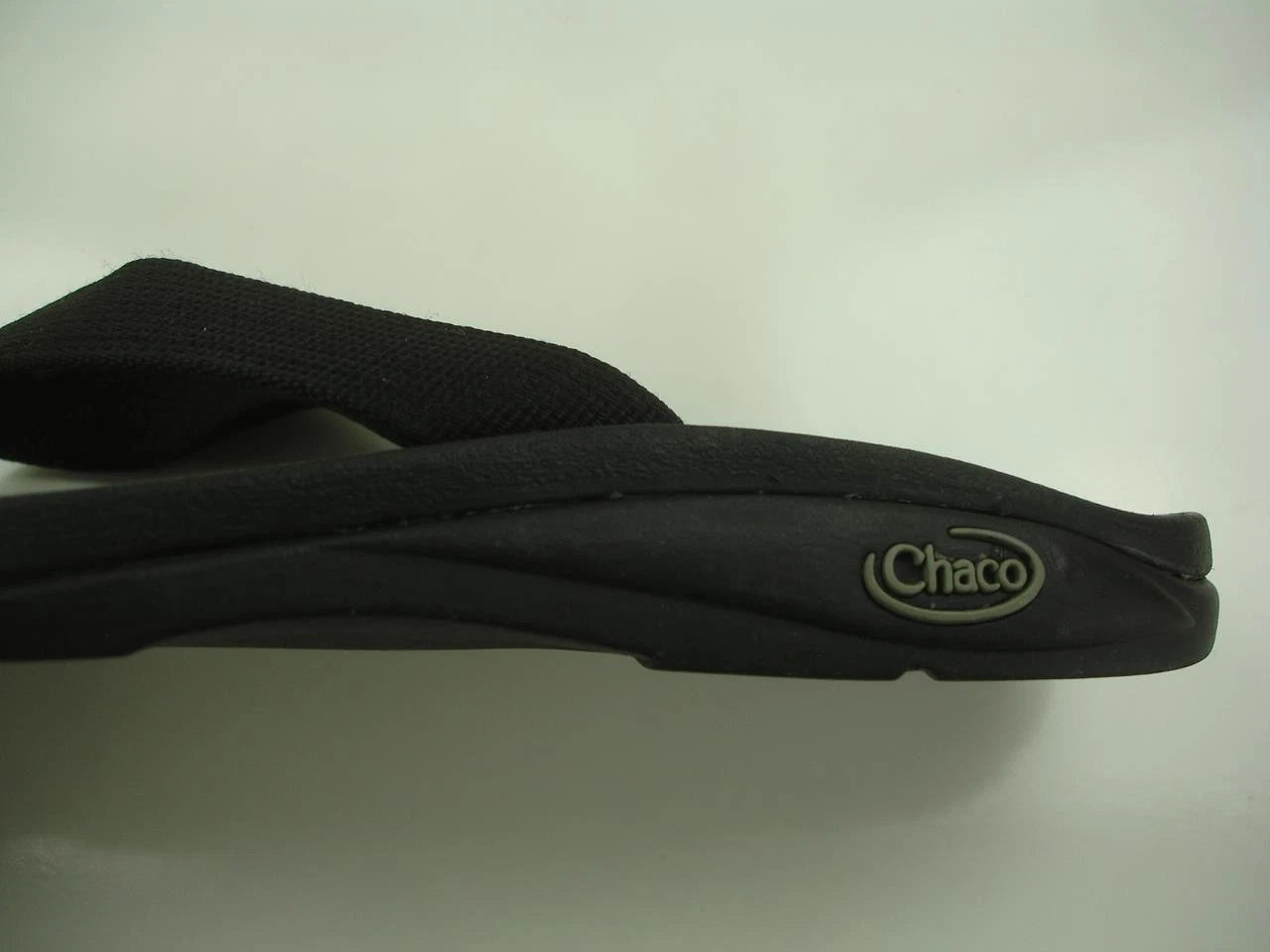 Women's sz 6 M Chaco Classic Flip Slip Slide Sandals Flat Solid Black Flat Thong