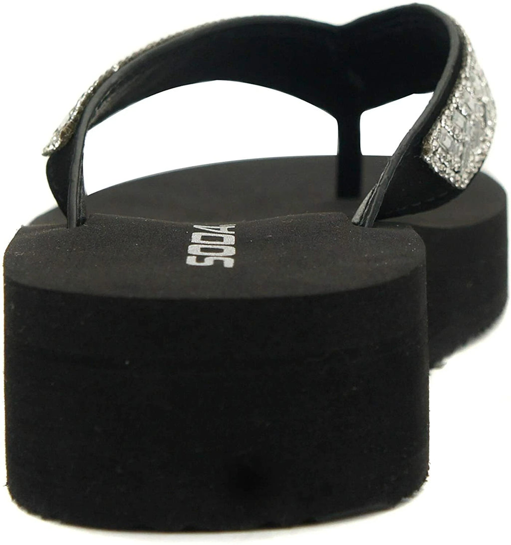 Women Flip Flop Sparkling Jewel Rhinestone Fashion Thong Sandals SODA LEROY-S