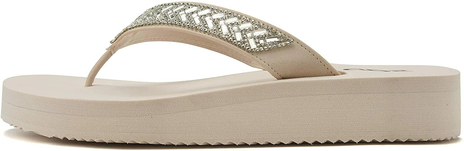Women Flip Flop Sparkling Jewel Rhinestone Fashion Thong Sandals SODA LEROY-S