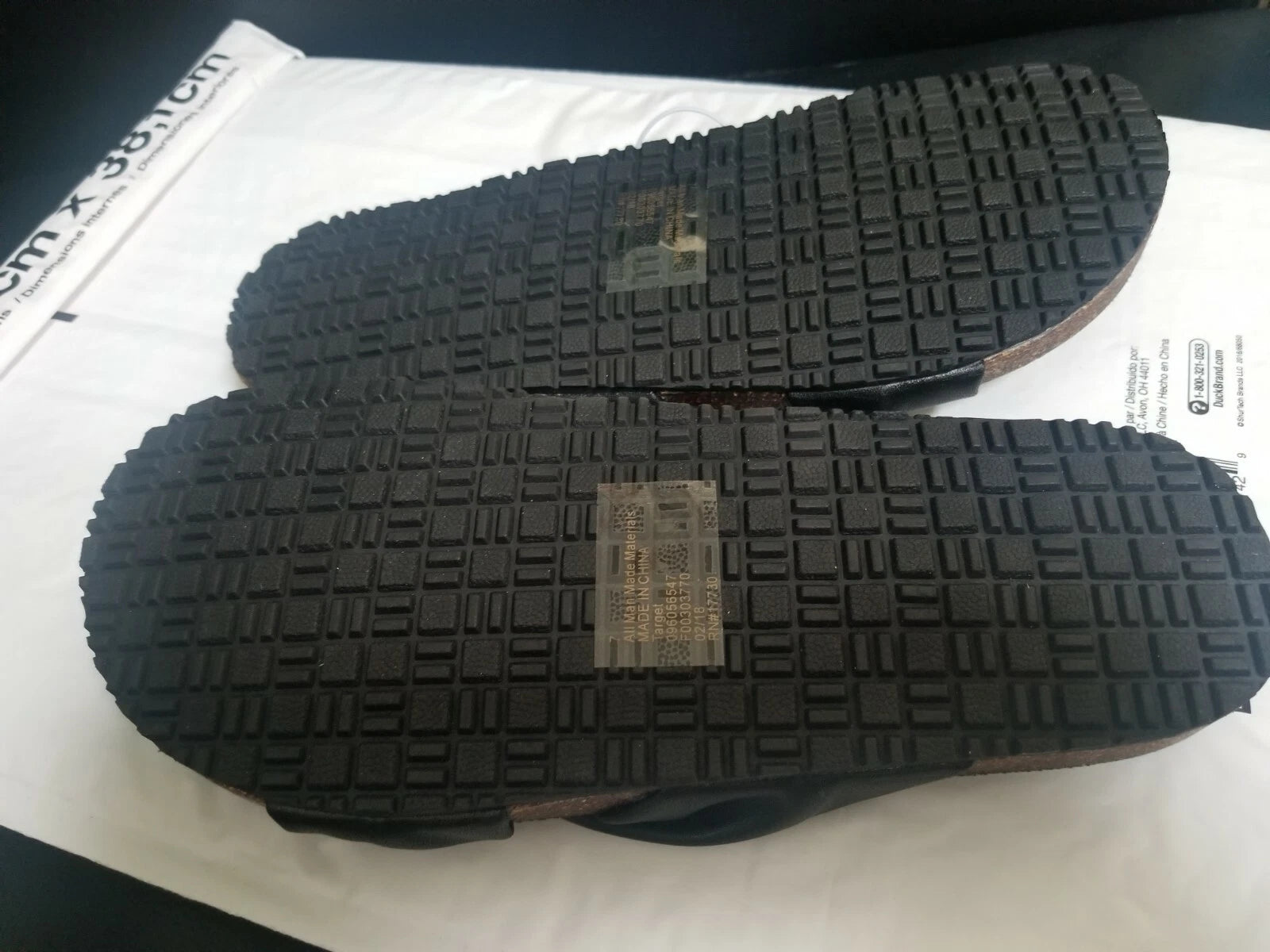 Women Sandals Size 7, NWT, black, flip flop style