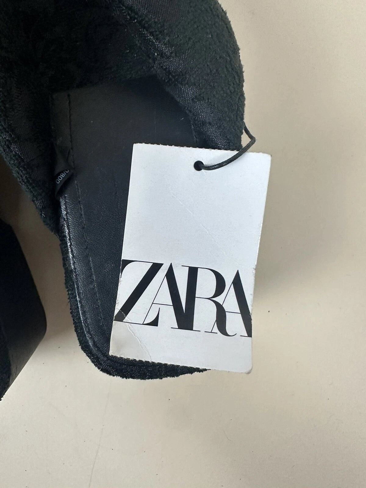 Zara Platform Slide Sandal - Black With Lace - US 9 - Style: 1390/210/800
