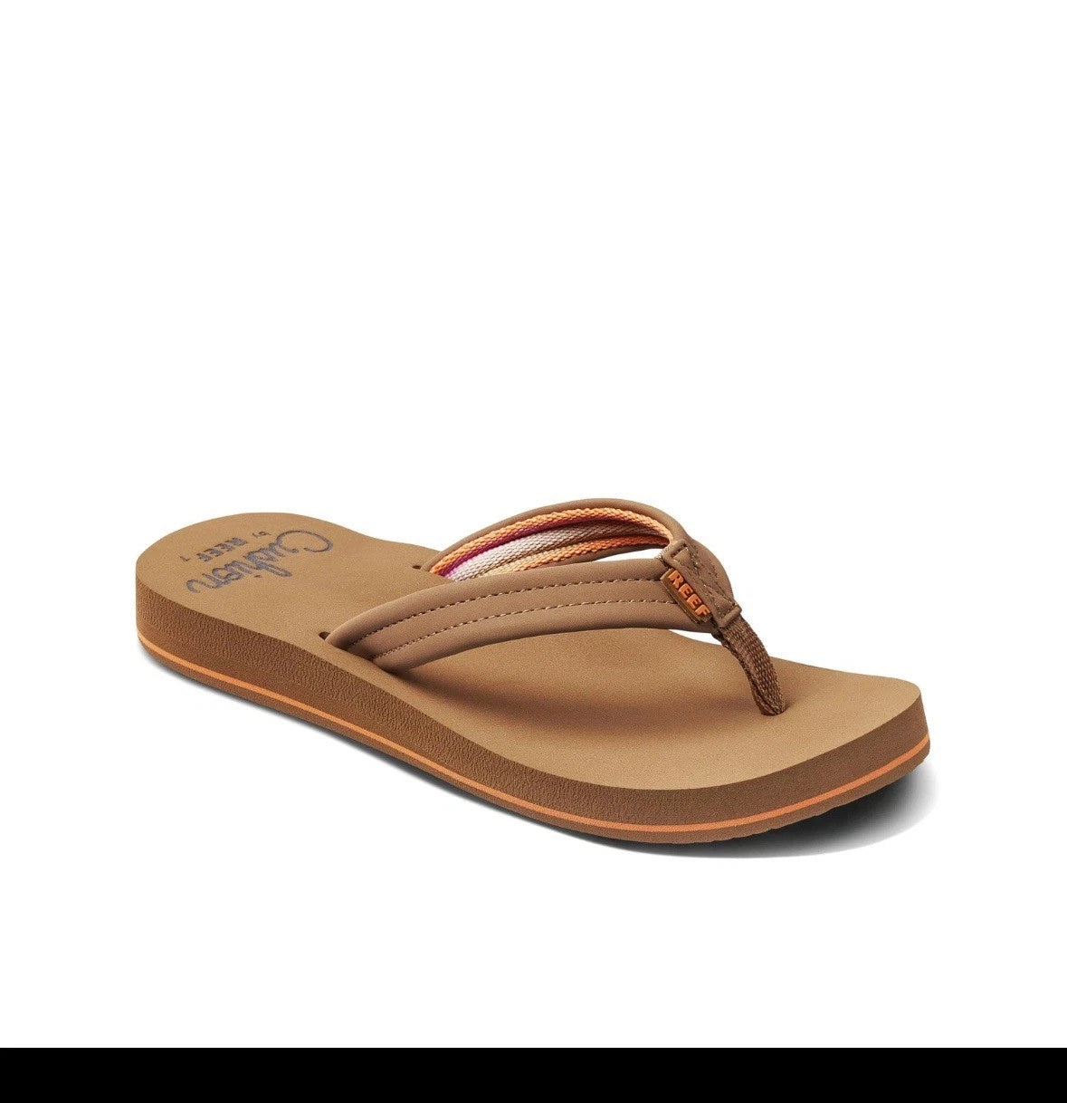 Women's Cushion Breeze Flip-Flop, Tan/Smoothie, 9