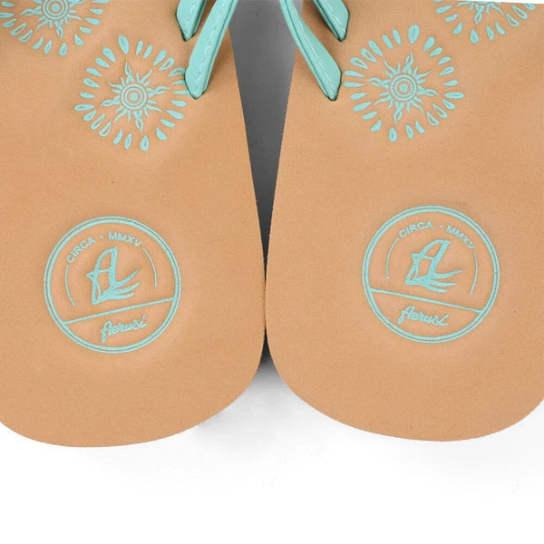 Aqua Women Anti-Slip Floral Flat Sandals Fashion Summer Beach Outdoor Flip Flop