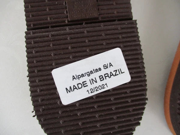 NWT Havaianas You Malta Slide Sandals in Multicolor Stripe size 7/8