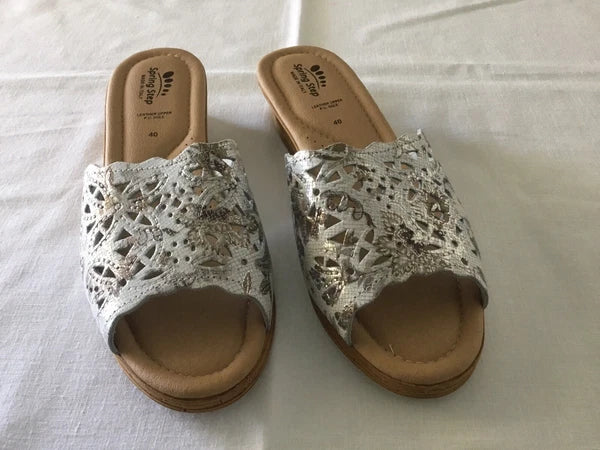 Women’s Springstep ESTELLA Fashion Wedge Slide Sandals Sz 9 New