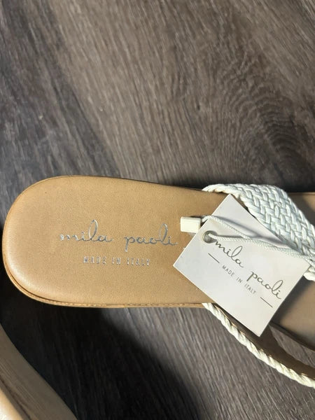 Women’s Italian Mila Paoli Fashion Flip Flops Size 8