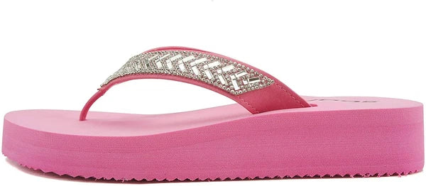 Women Flip Flop Sparkling Jewel Rhinestone Fashion Thong Sandals SODA LEROY-S