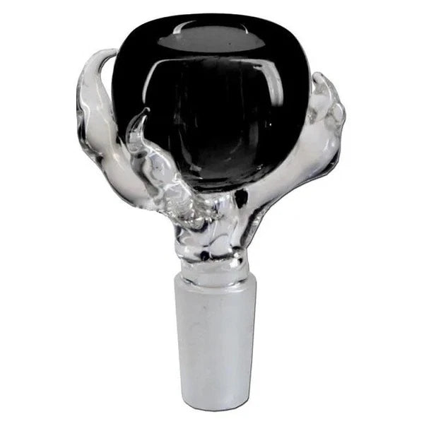 14mm Male Dragon Claw Style Glass Bowl Heavy Slide Head Piece For Hookah Bong