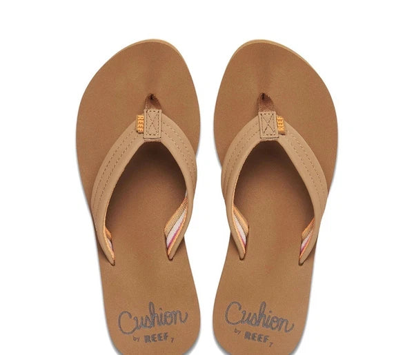 Women's Cushion Breeze Flip-Flop, Tan/Smoothie, 9