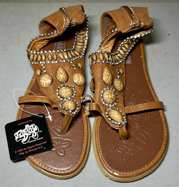 Marilyn Monroe Fashion Sandals Womens Size 7 EU 38 Vintage 1985 Radio Days Rare