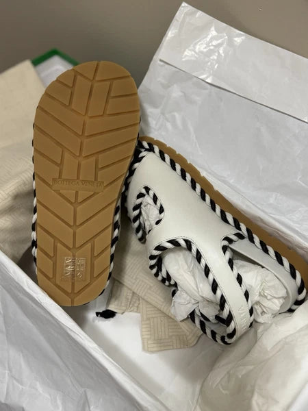 Women Bottega Veneta Sandals | Jack Flat Sandal String / Fondant