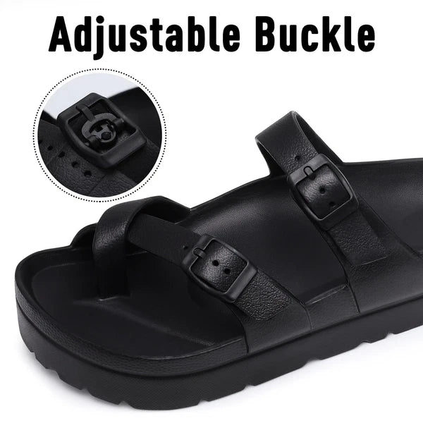 Goosecret Women's Platform Sandals with Arch Support Comfortable Foam Slides ...