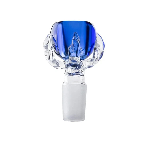 14mm Male Dragon Claw Style Glass Bowl Heavy Slide Head Piece For Hookah Bong