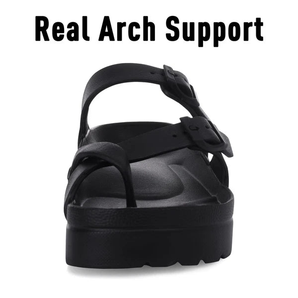 Goosecret Women's Platform Sandals with Arch Support Comfortable Foam Slides ...