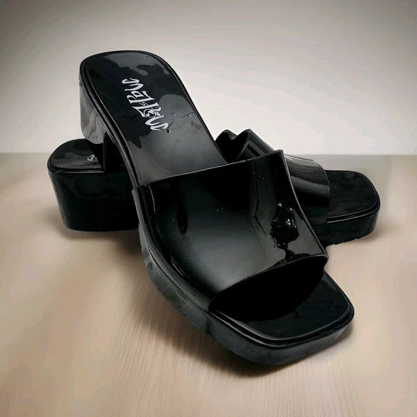 Mad Love Block Heel Mules Sandals Womens Size 6