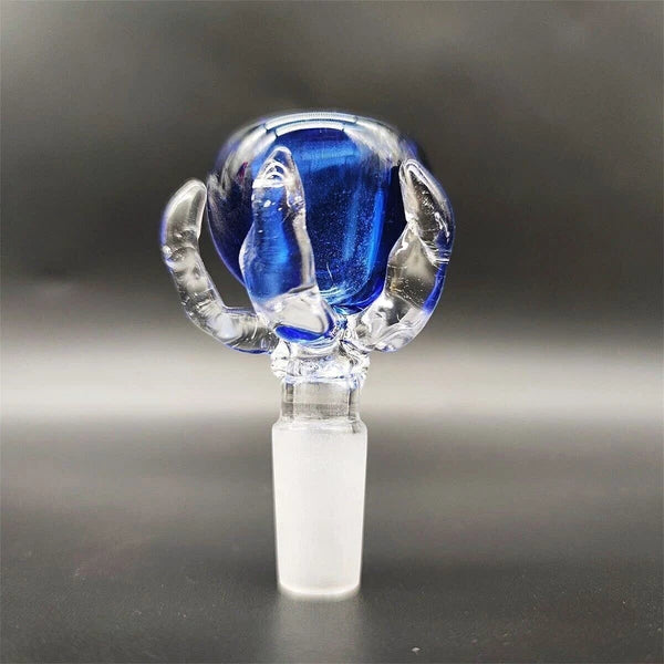 14mm Male Dragon Claw Style Glass Bowl Heavy Slide Head Piece For Hookah Bong