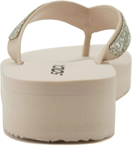 Women Flip Flop Sparkling Jewel Rhinestone Fashion Thong Sandals SODA LEROY-S