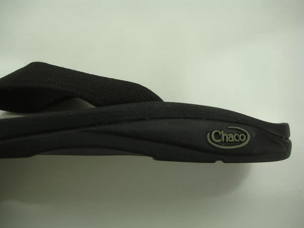 Women's sz 6 M Chaco Classic Flip Slip Slide Sandals Flat Solid Black Flat Thong