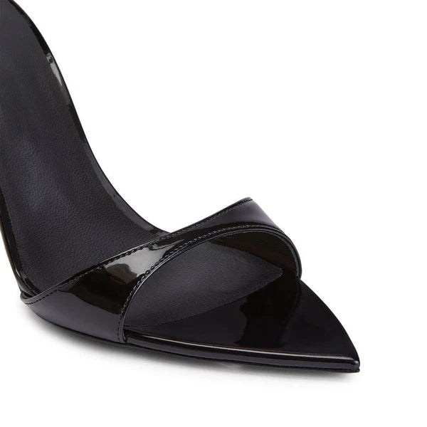 Women's High Heel Pointed Open Toe Mules Slides Sandals Dress Party Shoes Ladies